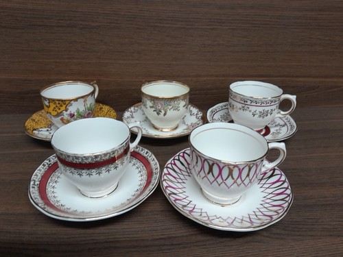 Five salisbury china cups and - salisbury,
