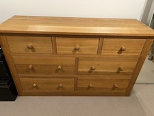 Solid Oak Bedroom Furniture - Dresser & Draws