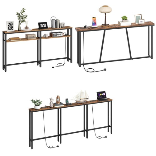 Console table with charging - console,