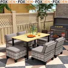 Rattan Garden Dining Table and