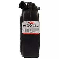 Heavy Duty Plastic Waste Car Van Oil Drain Draining Can Tray Bottle 9L