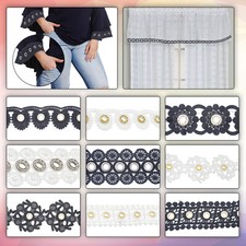 Lace Trim Ribbon Grommet