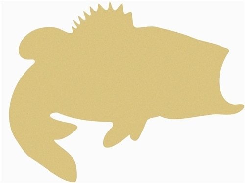 Wood bass shape unfinished - shape,,