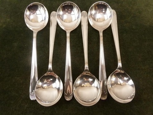 Nice vintage soup spoons - nice,