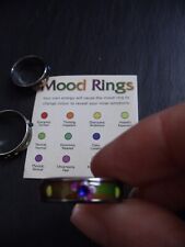 Mood Ring with Guide Flowers Various Sizes Colour Changing Fair Trade Fun Gift