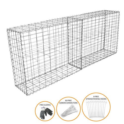 Gabion baskets wall outdoor - baskets,