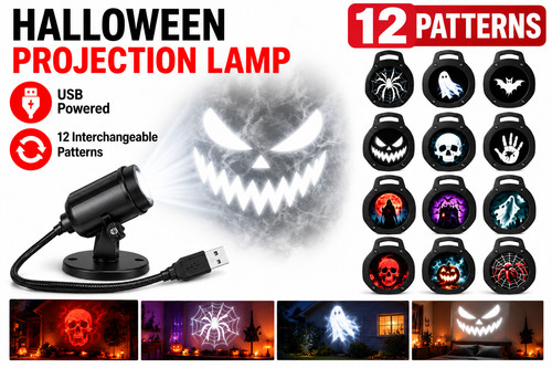Halloween led projector night - led,