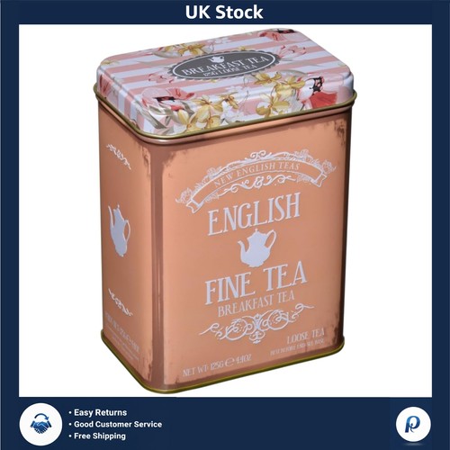 Vintage floral tea tin 125g - vintage,
