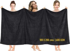 2x Extra Large Super Jumbo Bath Sheets 100% Cotton Soft Absorbent Bath Towels