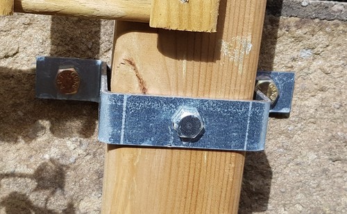 Gate post fixing 4x4 - fixing,