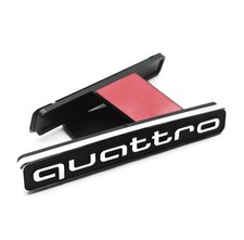 Black Silver QUATTRO Stick On
