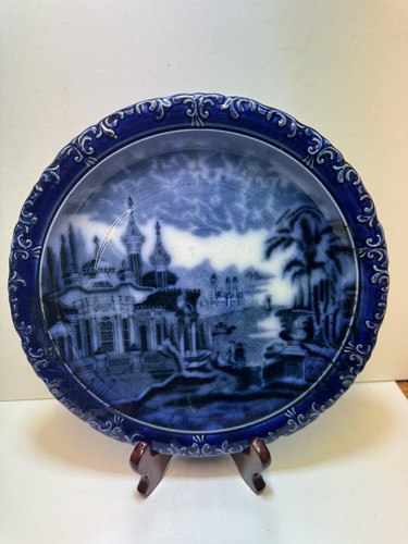 Antique victorian flow - victorian, blue