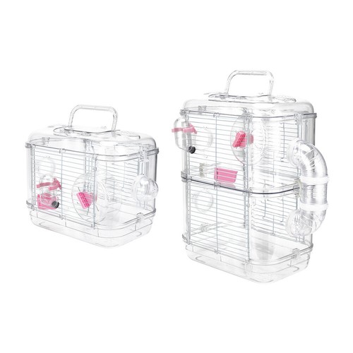 Portable clear dwarf hamster - portable,
