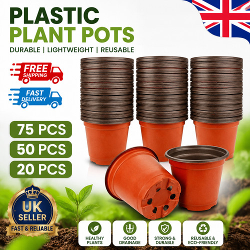 75pack plant pots plastic - 75pack,