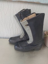 Vintage 1970s BMW navy motorcycle boots size EU 42  UK 8