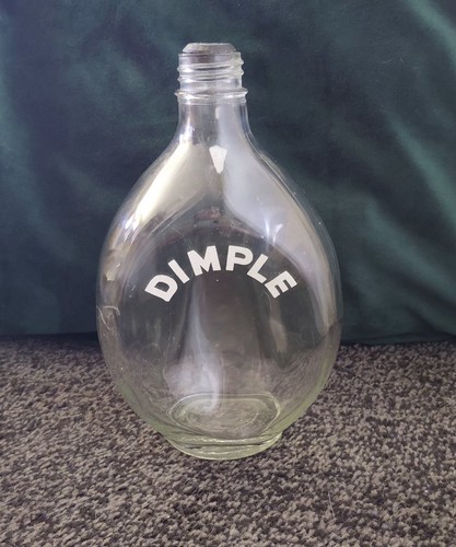 Vintage dimple whisky bottle - vintage,