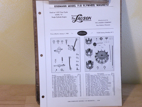 Eisemann magneto model - 71-r, on