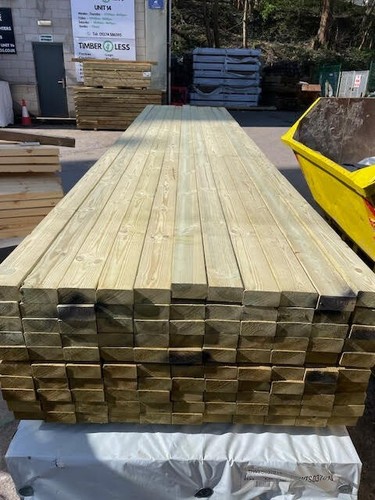 Pressure treated 4x2 timber