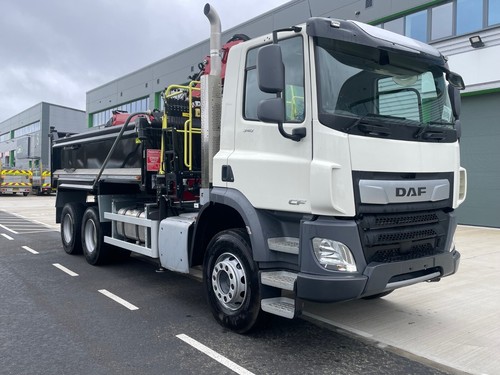 Daf 340 hiab - grab, tipper