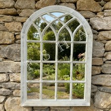 SOHO style arched Rustic white