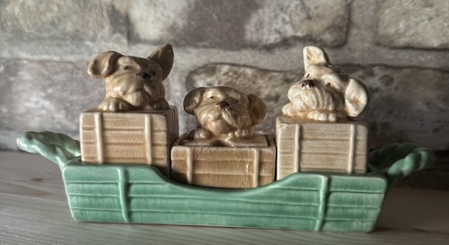 Sylvac dog head cruet set - cruet,