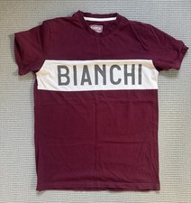 Bianchi T Shirt. Maroon. Size Medium.