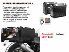 Genuine Royal Enfield Himalayan Aluminium Panniers Black With Free Oil Filter