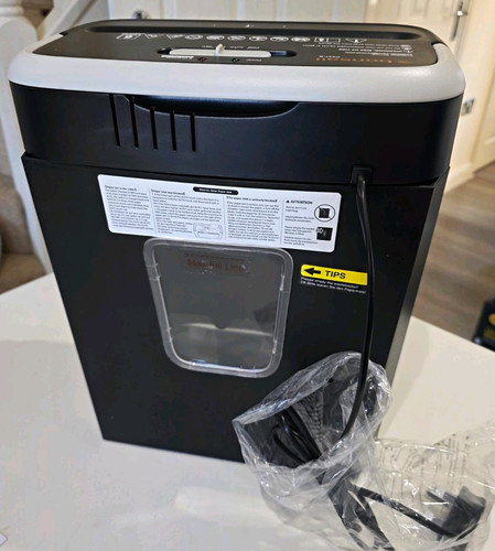 Black paper shredder - black,