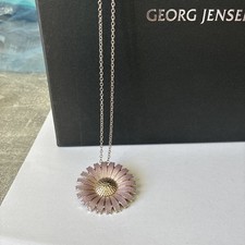 Georg Jensen Pink Daisy Brooch