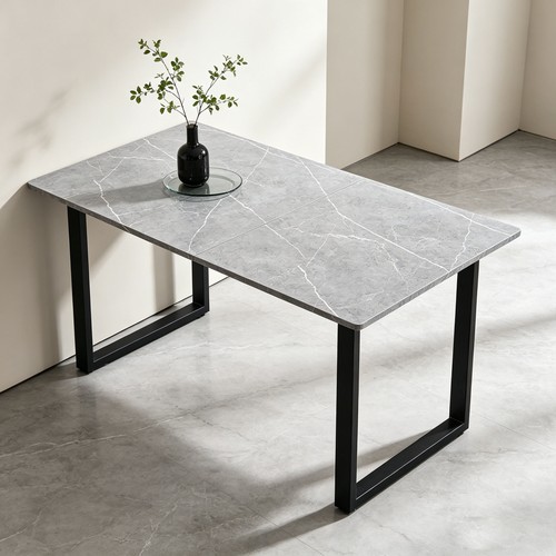 Wooden 150cm grey - grey, marble