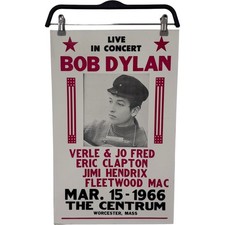 Bob Dylan Live In Concert Poster 1966 Featuring Hendrix Clapton