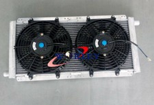 56MM Aluminum Radiator +FANS LOTUS ELISE & EXIGE SERIES 1&2 VAUXHALL VX220 M/T
