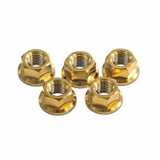 5x Gold M10x1.25 Rear Pulley