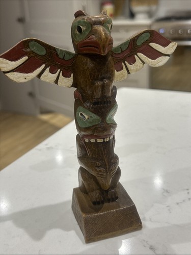 Vintage american resin totem - vintage,