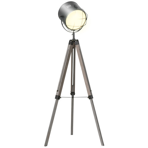 Tripod floor lamp grey - tripod, pine