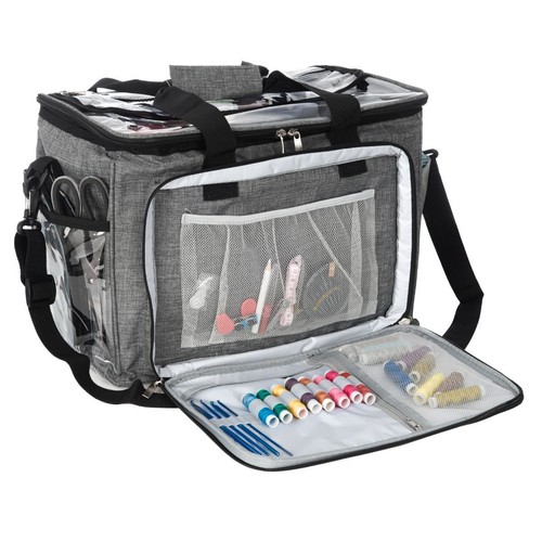 Portable knitting tote bag - portable,