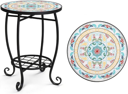 Elegant moroccan mint mosaic - moroccan,