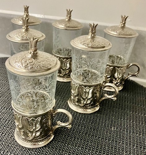 Metal glass set tea - metal,
