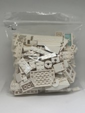 250g White Lego Bricks Mixed Condition Pieces Used