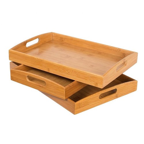 Wooden serving tray set - serving, 3