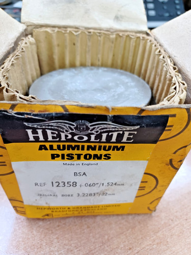 Hepolite bsa model piston - bsa, g