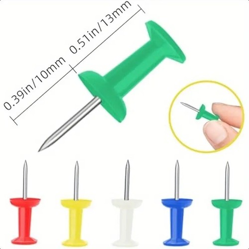 100 colours push - colours, pins