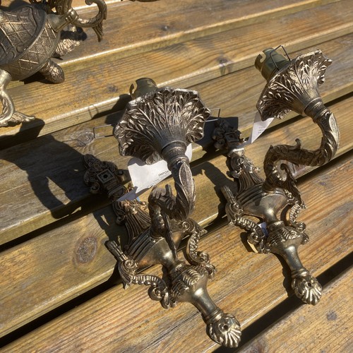 Vintage pair gold gilt - vintage,