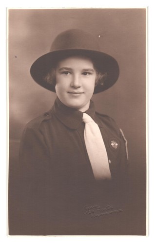 Vintage 1920s girl guide - vintage,