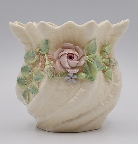 Belleek applied rose and - applied,