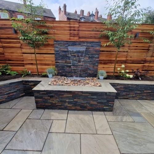 Rustic bronze slate - slate, wall