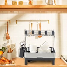 2-Tier Dish Drying Rack with
