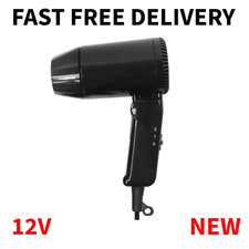 Streetwize 12V Hair Dryer Portable With Folding Handle Camping Caravan Motorhome