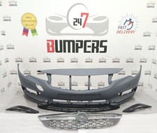 VAUXHALL ASTRA K 2015-2019 FRONT BUMPER + GRILLS NEW 2 PDC HOLES 39017250