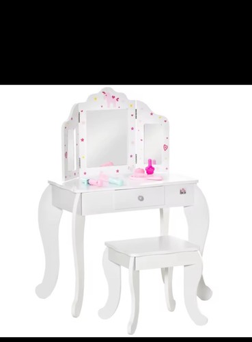 Kids vanity table - kids, stool